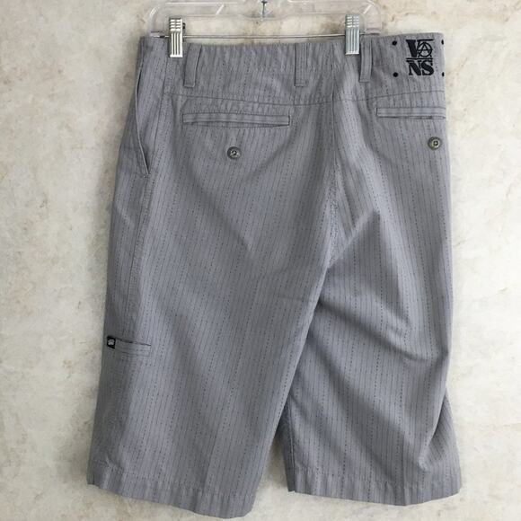 Vans Grey Striped Short Youth Size 20 - Picture 8 of 15